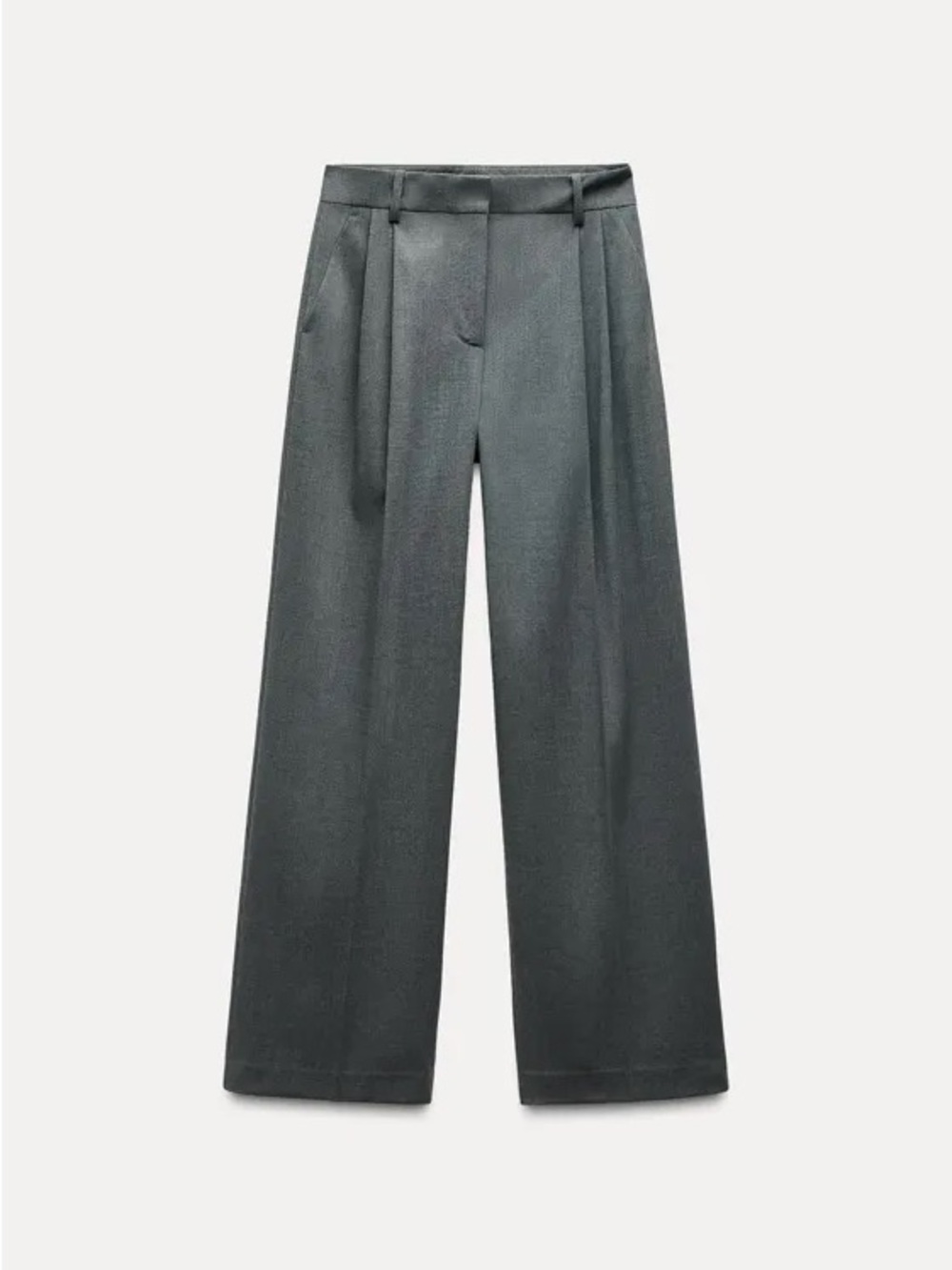 🩶Zara // Wide Leg Pleated Trousers🩶 - Picture 12 of 14